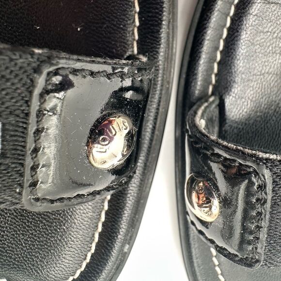 Louis Vuitton Passenger Black Flat Strappy Ankle Wrap Sandals EU 38 US 8 - Picture 11 of 11